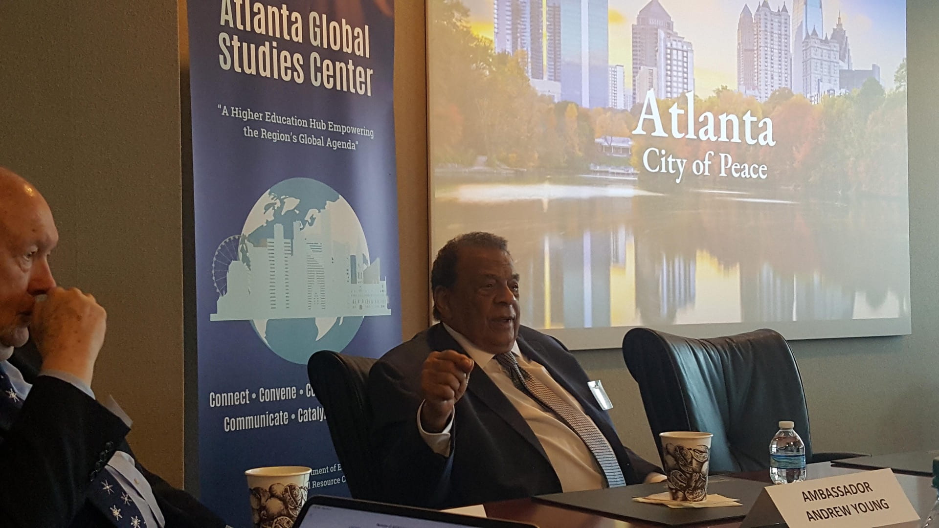Andrew Young Speaking at Greater Atlanta Higher Education Leadership Meeting